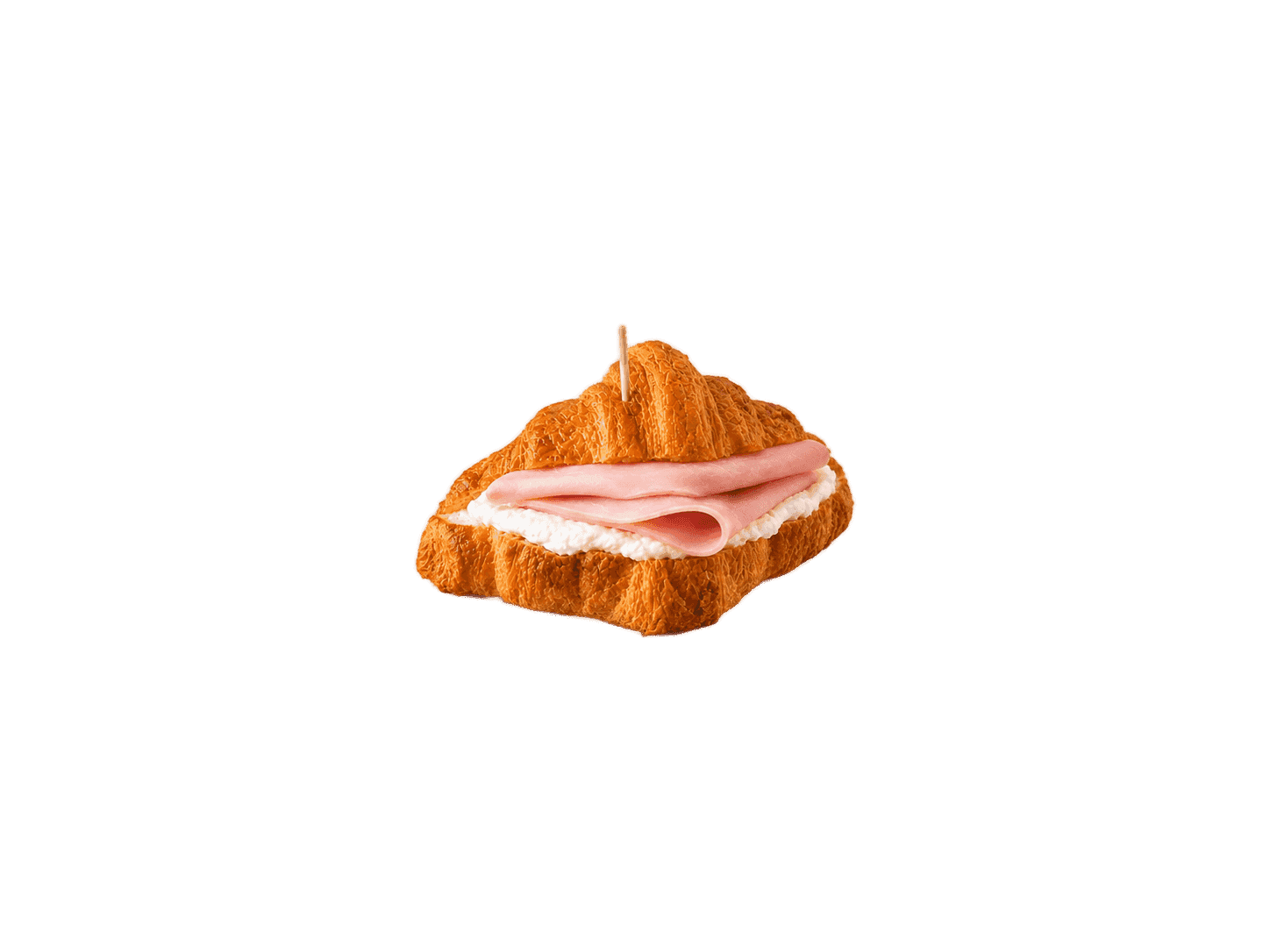 Croissant queso crema y jamón cocido