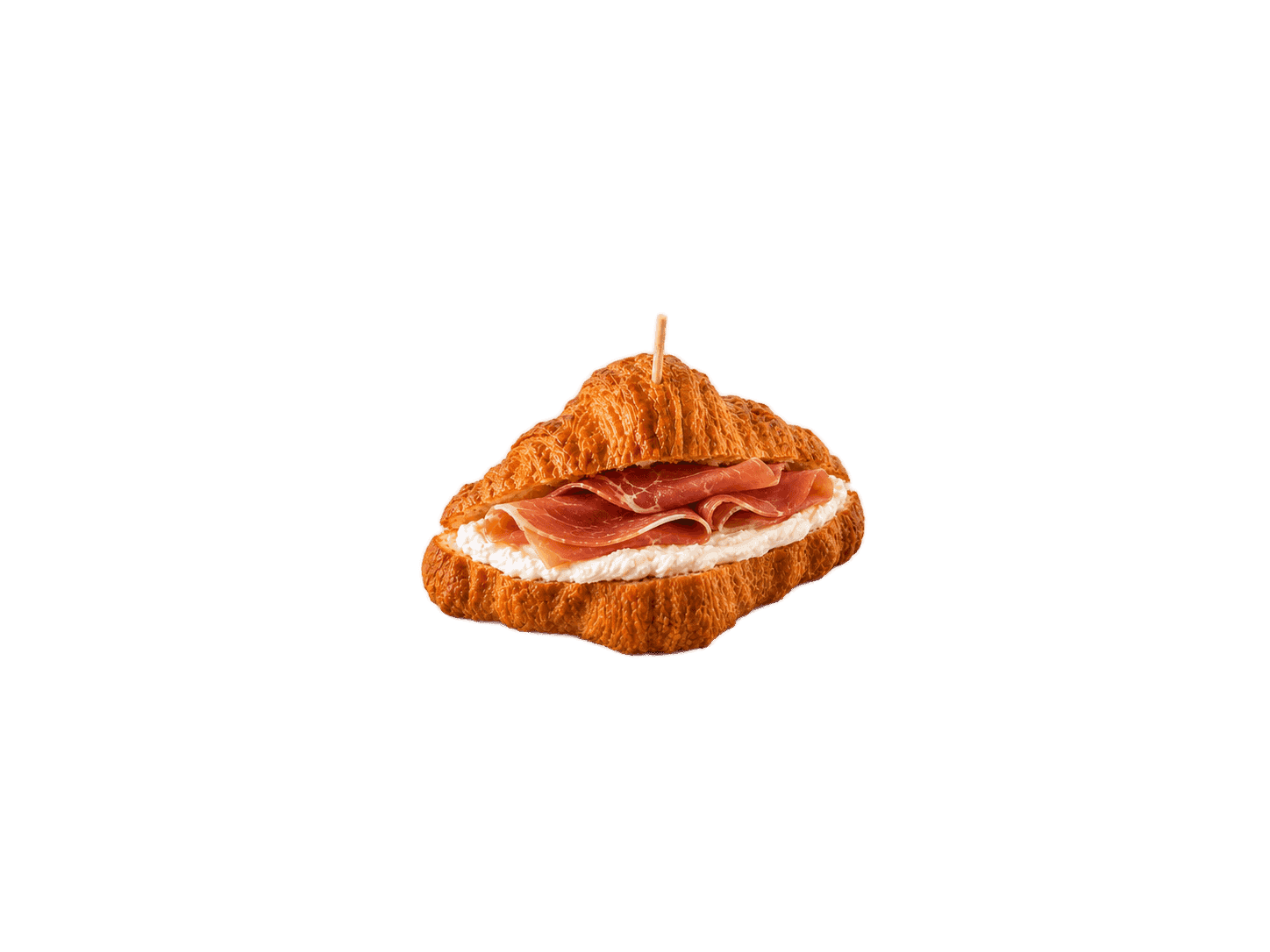 Croissant queso crema y serrano