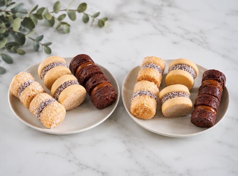 Caja 12 alfajores — sándwiches de miga artesanales Olsen