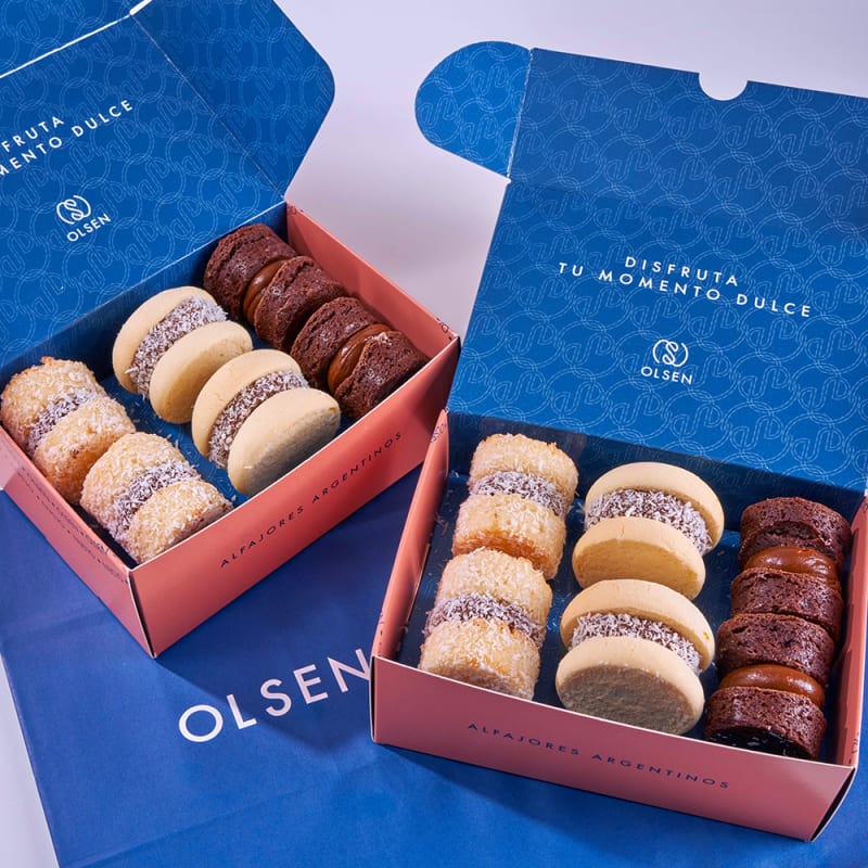 Caja 12 alfajores