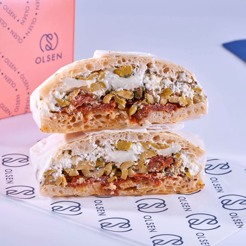 Sándwich Focaccia pomodoro
