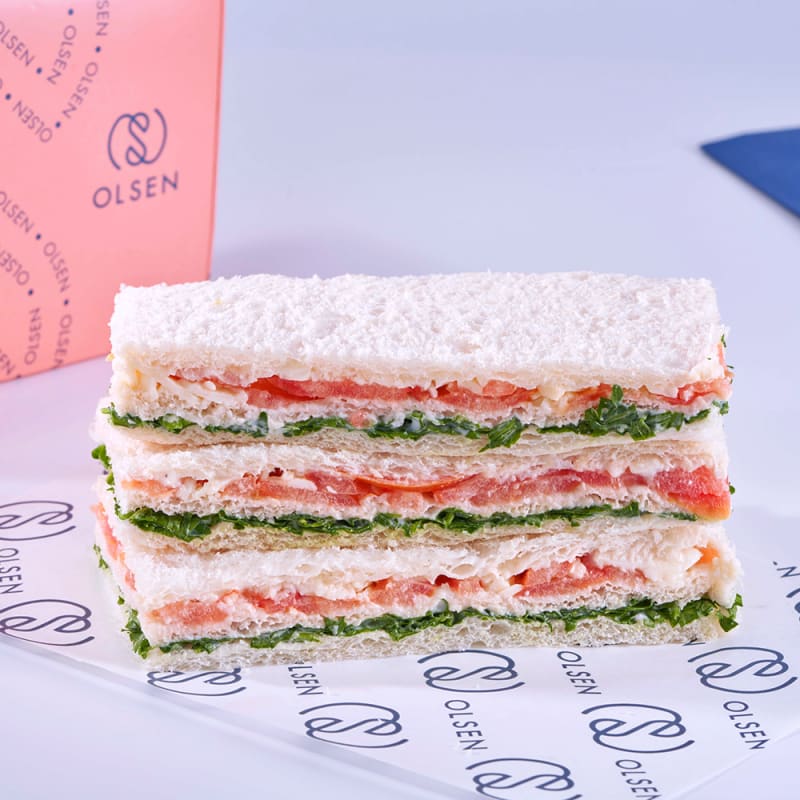 Sándwich Rúcula, tomate y parmesano - Vegetal