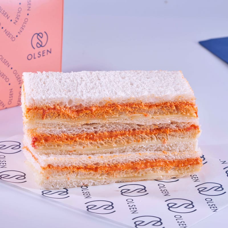 Sándwich Sobrasada, queso y miel